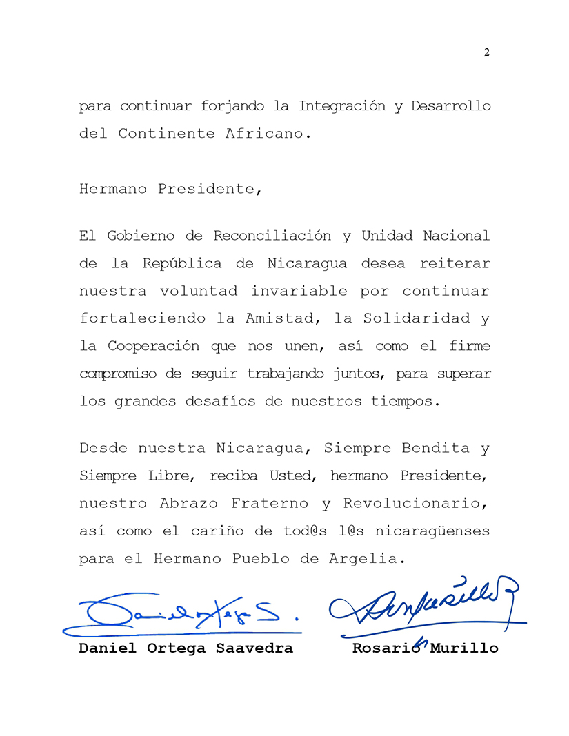 mensaje-argelia-nicaragua